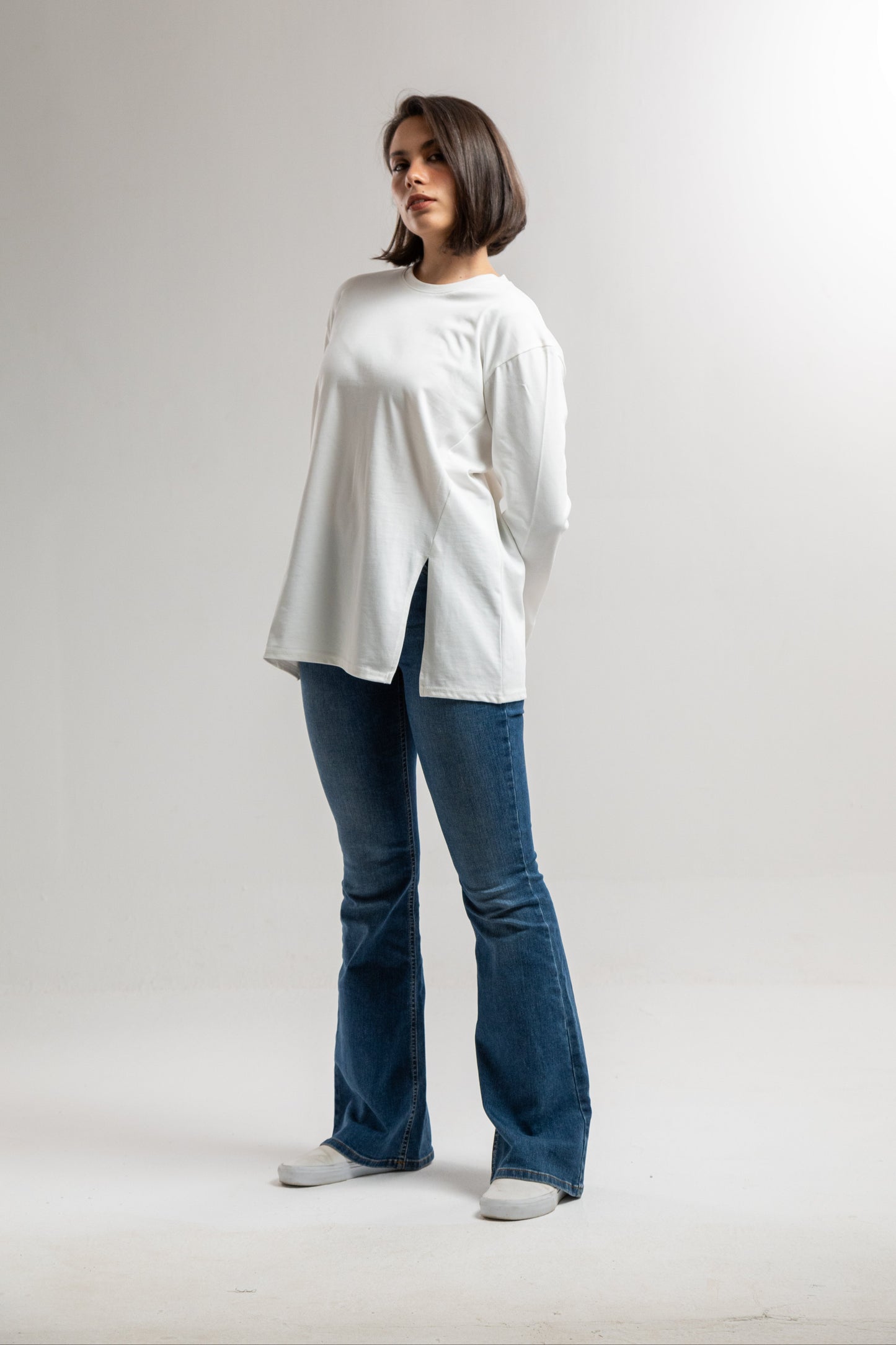 Cloud Cotton Slit Top