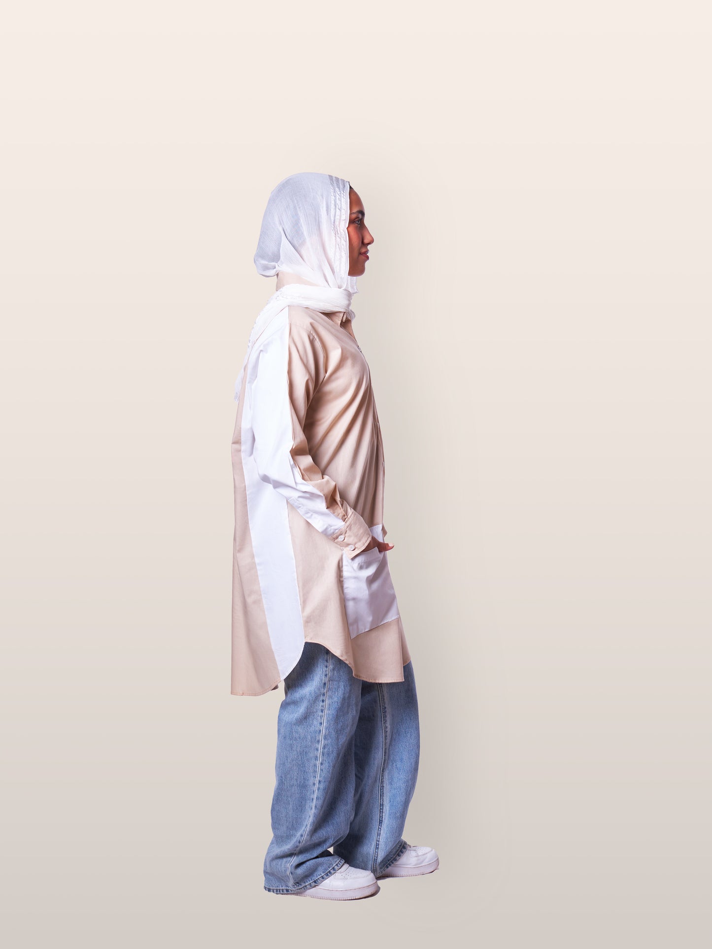 Sand Poplin Overshirt