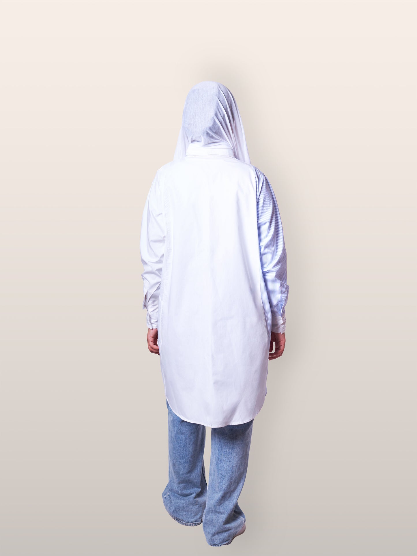 Cloud Rayed Poplin Overshirt